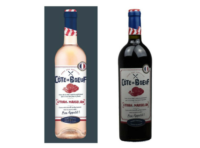 Carton panaché Côte de Boeuf rouge et rosé 6 bouteilles