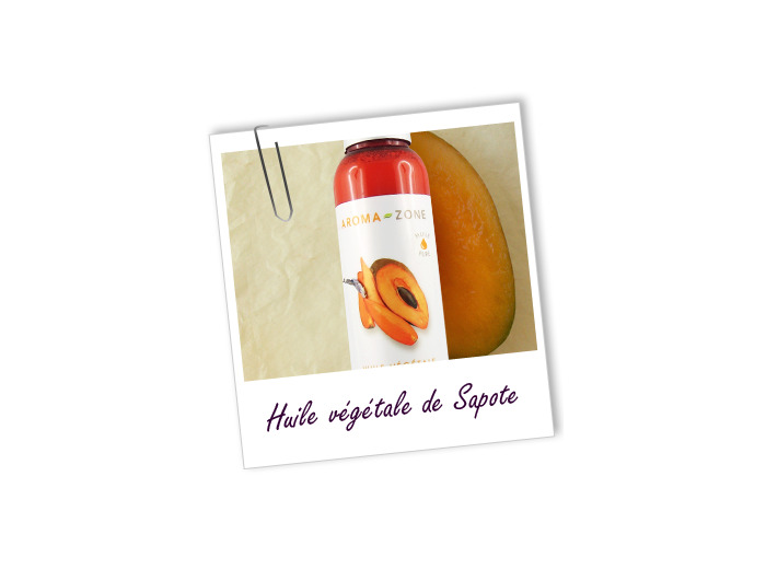 Huile végétale de sapote nutritive et protectrice