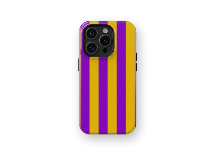 Purple Pie Stripes Case | Coque de téléphone 3D 2en1 Ultra-résistante