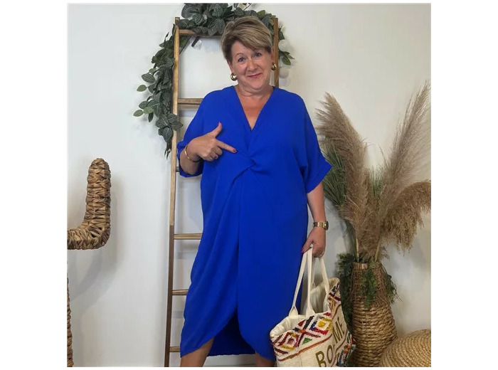 K183- Robe Loose (Gt) 🇮🇹 (bleu royal)