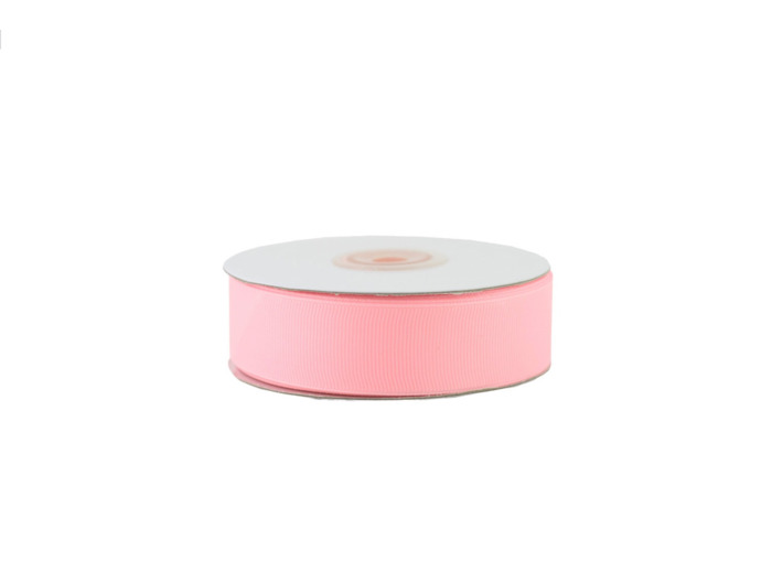 Ruban gros grain 25 mm de large bobine de 25 metres de long rose clair