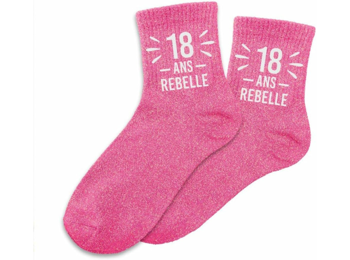 Chaussettes paillettes 18 ans