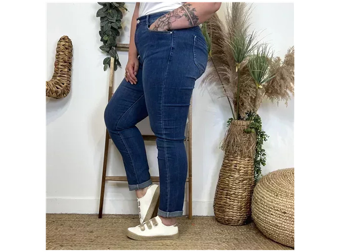 N210- Jean 7/8ème Voggo (T42-T50 (denim foncé)