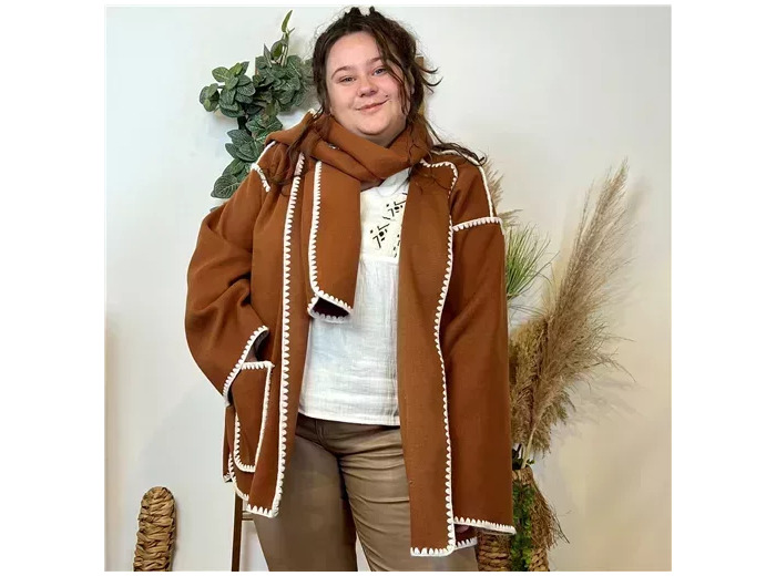 M770- Veste surpiquée (Gt) 🇮🇹 (camel)