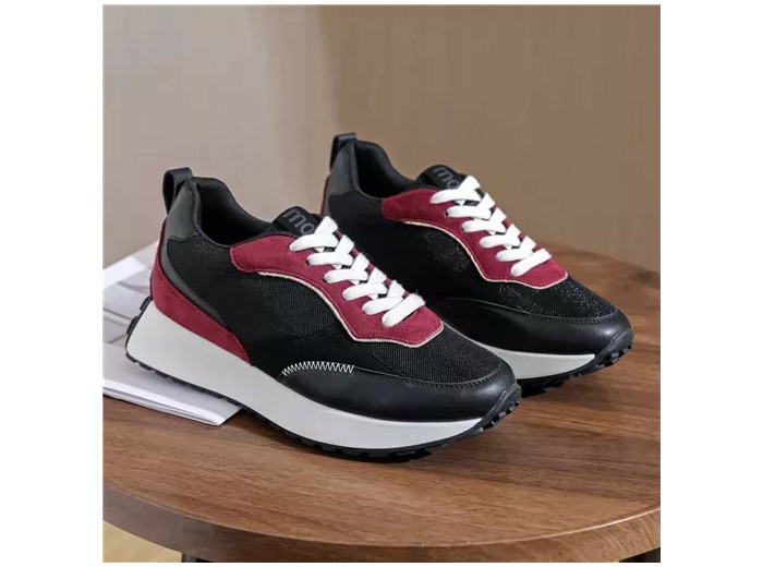 R415- Sneakers Moow tricolore (T36-T41) (noir)