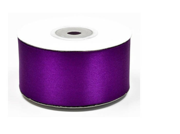 Ruban satin 38 mm de large bobine de 25 m violet