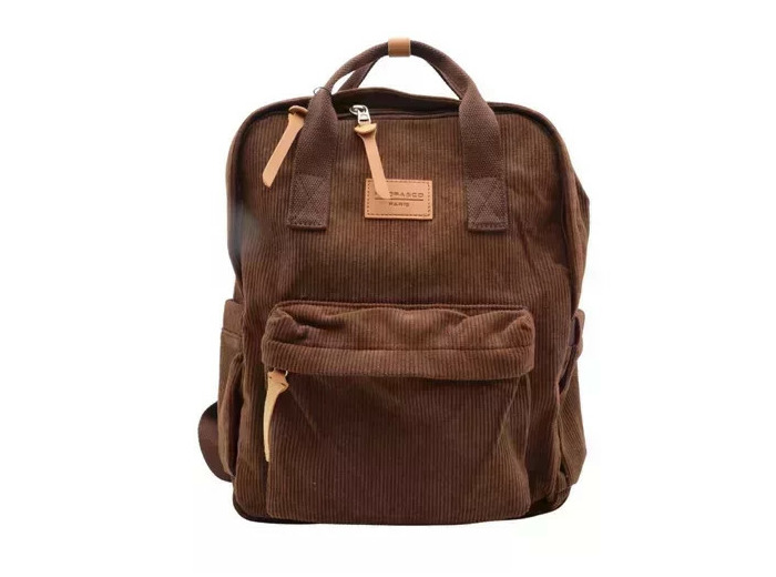 P396- Sac à dos "Velours" Flora & Co (marron)
