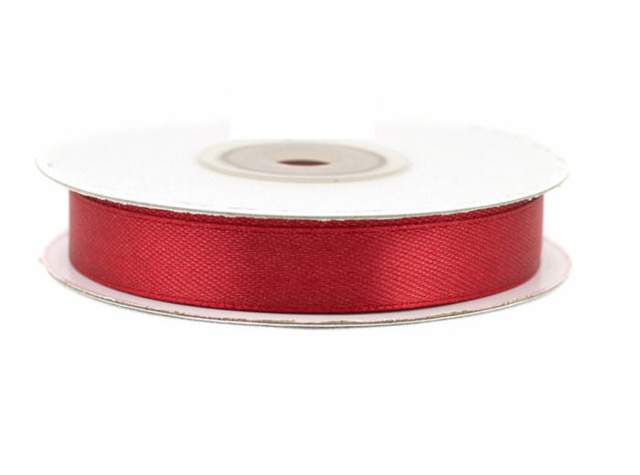Ruban satin rouge pourpre 260 largeur 12 mm