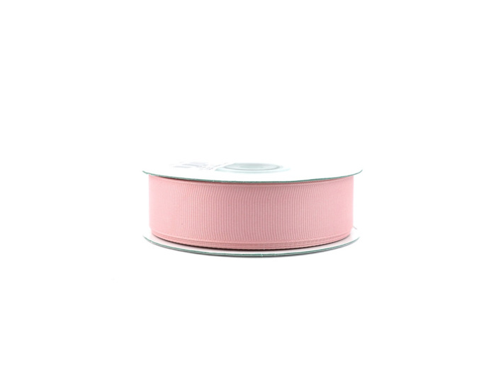 Ruban gros grain 25 mm de large bobine de 25 metres de long vieux rose