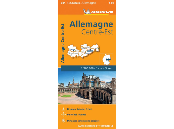 CARTE REGIONALE ALLEMAGNE CENTRE-EST