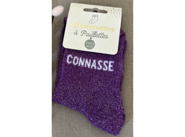 STC Chaussettes paillettes Conasse