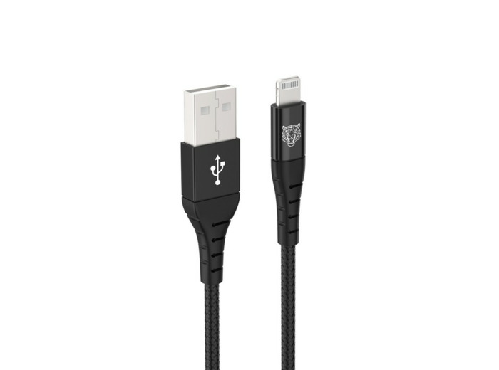 Tiger Lite - TIGER POWER LITE CABLE RENFORCE USB-A LIGHTNING 1,2M NOIR
