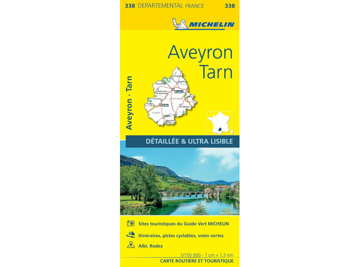 CARTE DEPARTEMENTALE AVEYRON, TARN