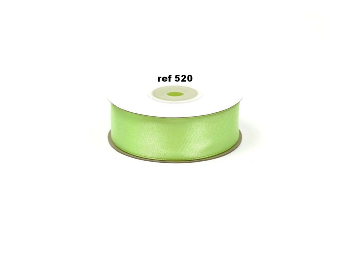 Ruban satin vert clair 520 largeur 25 mm