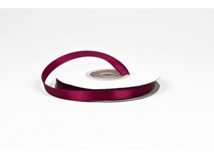 Ruban satin bordeaux 275 Largeur 6 mm