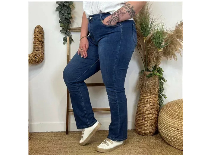 N496- Jean Droit Voggo (T42-T50) (denim foncé)