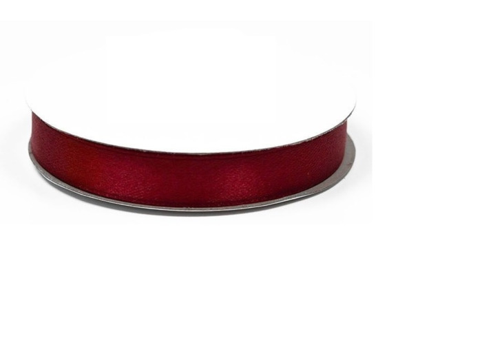 Ruban satin bordeaux largeur 12 mm