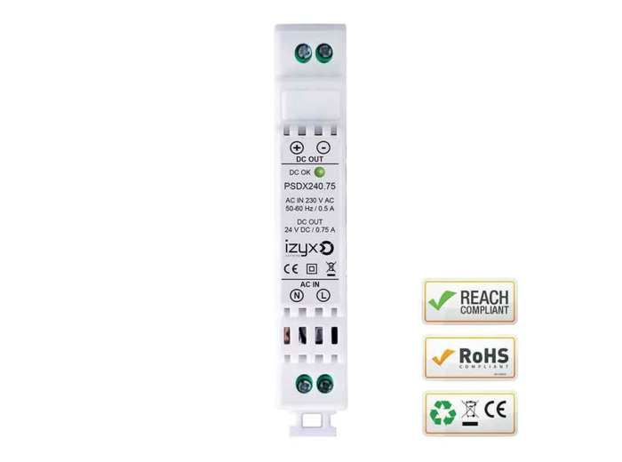 ALIMENTATION RAIL DIN IZYX PSDX240.75 - 24V 0,75A