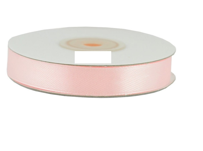 Ruban satin rose tendre 123 largeur 12 mm