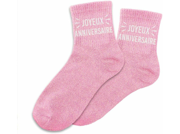 STC Chaussettes paillettes anniversaire