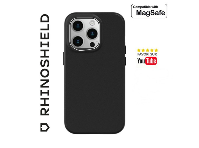 RHINOSHIELD COQUE SOLIDSUIT NOIR CLASSIC COMPATIBLE MAGSAFE POUR APPLE IPHONE 14 PRO MAX
