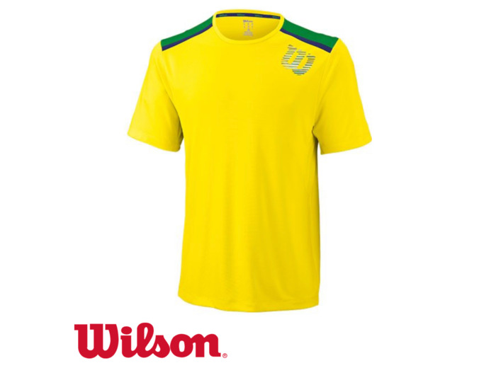 WILSON TEE-SHIRT M SP LINEAR BLUR PRINT Crew Union Gold