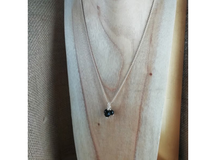 Collier Argent Onyx
