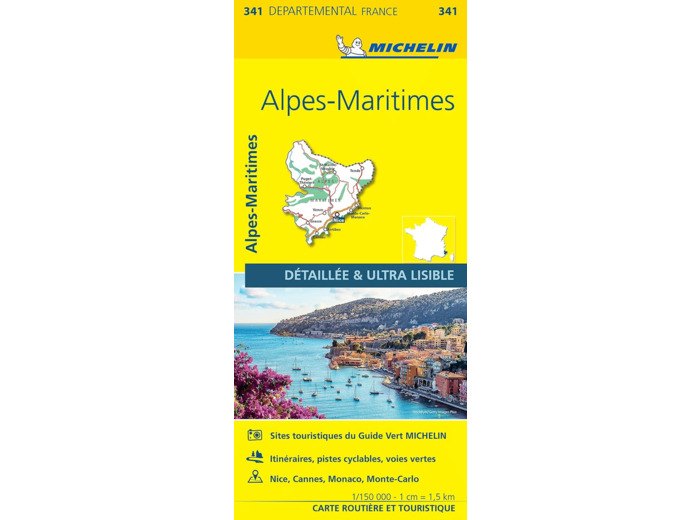 CARTE DEPARTEMENTALE ALPES-MARITIMES