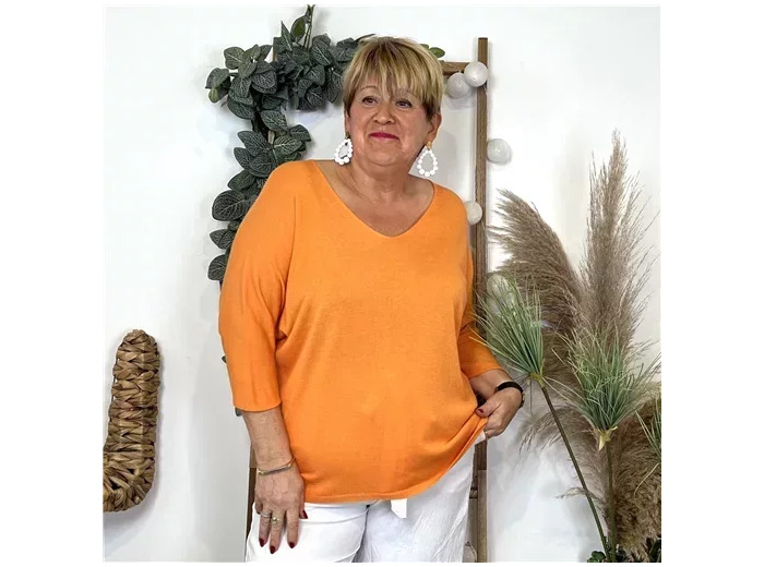 K363- Pull léger Emporium (Gt) (orange)