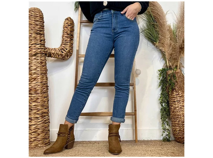 M966- Jean 7/8ème Voggo (T36-T44) (denim)