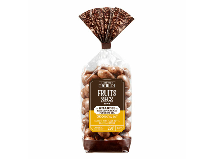 Amandes chocolat caramel fleur de sel