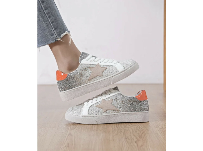 Baskets Femme Glitter Orange - Findlay - Kate