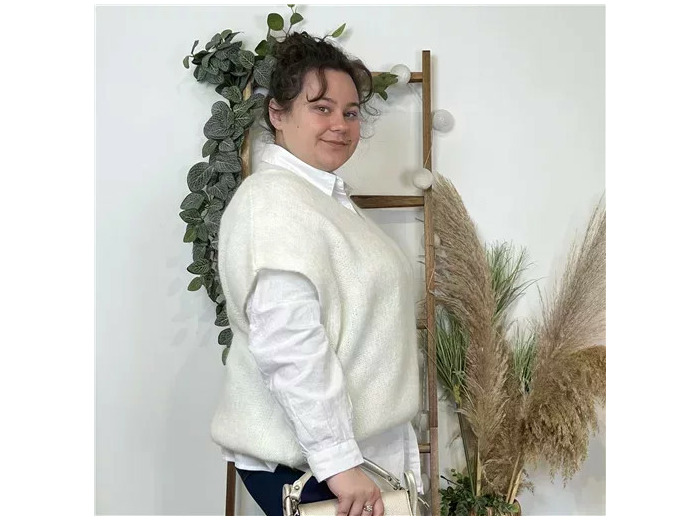 Z115- Pull Mohair (Tu) 🇮🇹 (ecru)