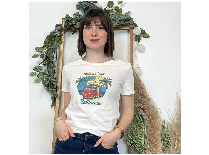 K530- T-Shirt "Coline" (T36-T44) (ecru)