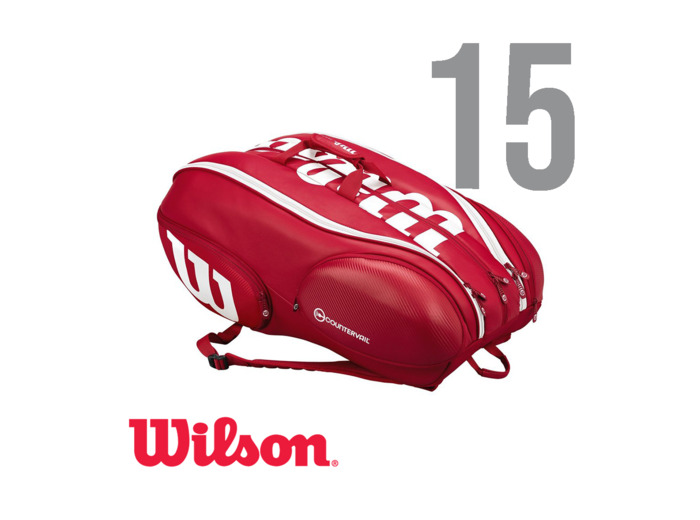 WILSON VANCOUVER PRO STAFF 15 PACK Red/White