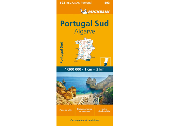 CARTE REGIONALE PORTUGAL SUD : ALGARVE