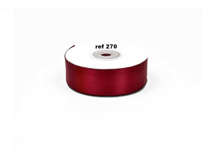 Ruban satin bordeaux 270 largeur 25 mm