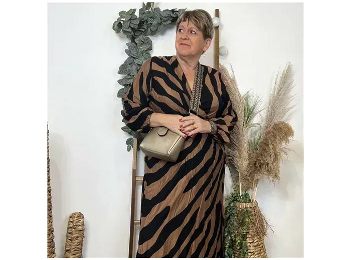 Z358-Robe Christy (T44-T52) (camel)
