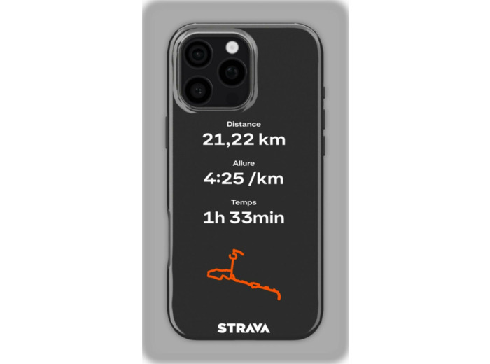Mon Run Strava - Noir | Coque 3D 2en1 Ultra-résistante