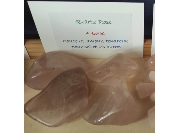 Galet quartz rose