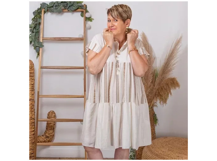 K291- Robe Bohême (Tu) 🇮🇹 (beige)