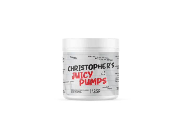 RAW NUTRITION CHRISTOPHER'S JUICY PUMPS 480G