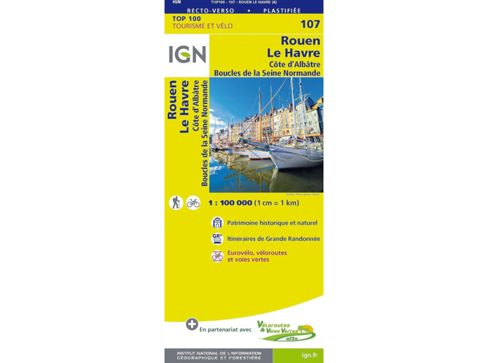 107 - ROUEN LE HAVRE COTE D ALBATRE BOUCLES DE LA SEINE NORMANDE