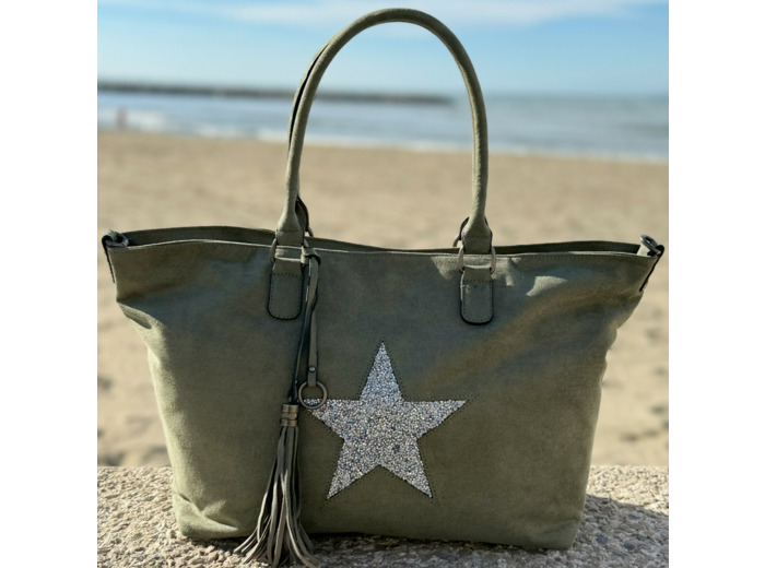Sac cabas Kaki - Stella - Mandoline