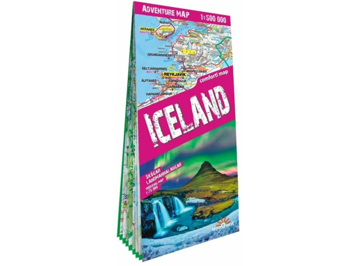ISLANDE 1/500.000 (CARTE GRAND FORMAT LAMINEE D'AVENTURE TQ)