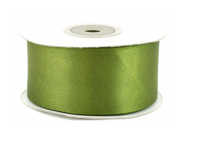 Ruban satin 38 mm de large bobine de 25 m kaki