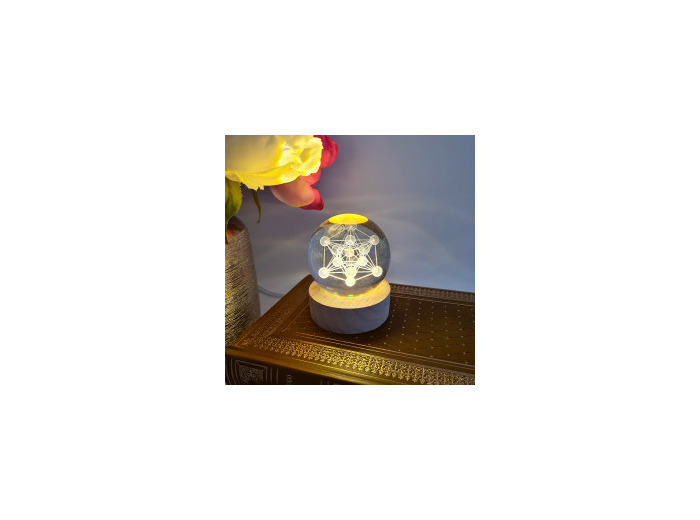 Boule de cristal Metatron 6 cm