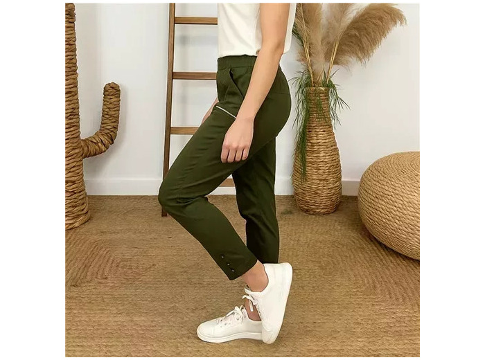 T545- Pantalon Confort JST (T38-T52) (kaki)