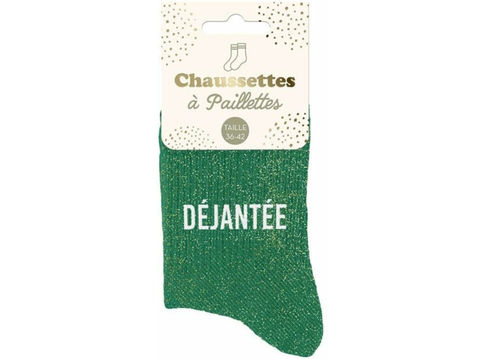 STC Chaussettes paillettes dejantee