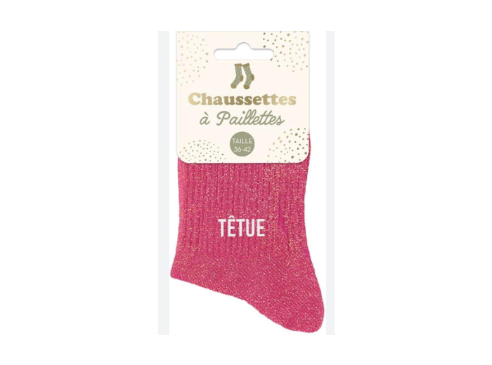 STC Chaussettes paillettes têtue